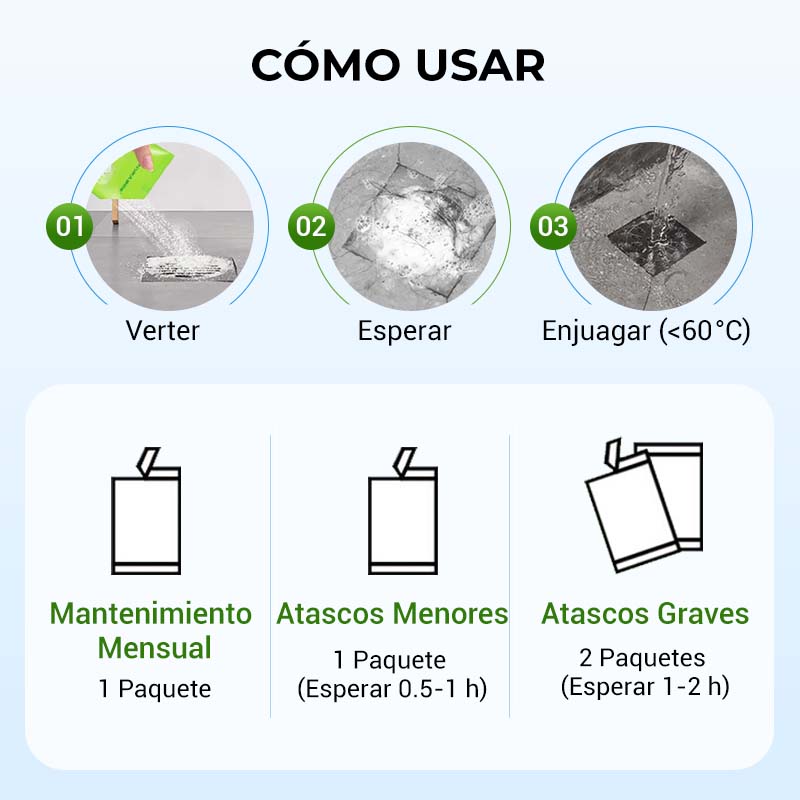 🔥🚿 Polvo Potente para Destapar Tuberías – Elimina Obstrucciones Rápida y Eficazmente sin Esfuerzo 💧🔧
