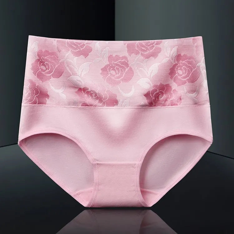 🌸Evento por tiempo limitado, compre 5 y obtenga 5 gratis🌸Ropa interior de algodón antibacteriano e higroscópico adelgazante abdominal de cintura alta