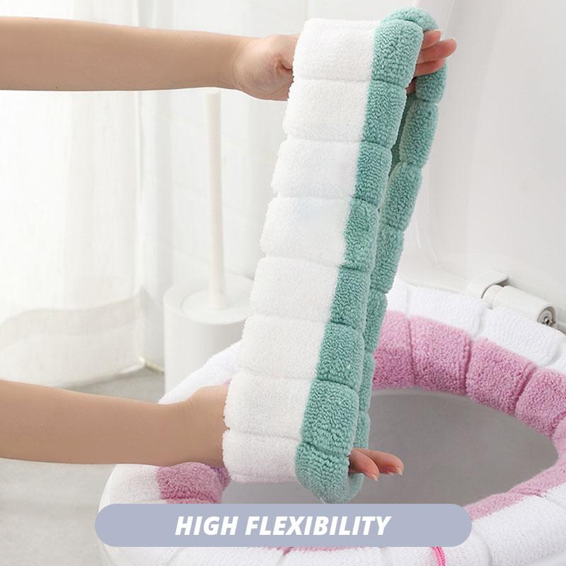 🧸✨Asiento de Inodoro Tejido Cute con Asa — ¡1+1 Gratis / 2+3 Gratis!🛁💖