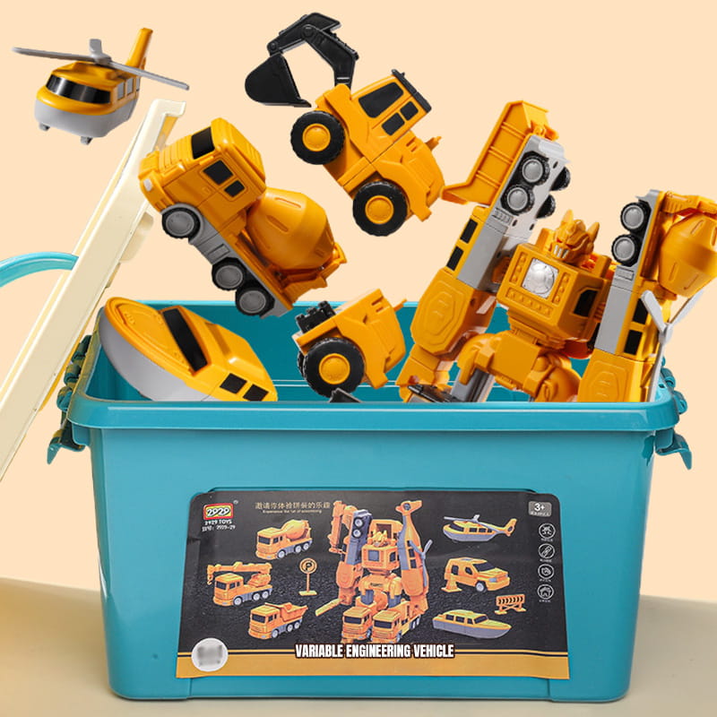 🔥 Gran oferta 50% de descuento 🔥 Juguetes de ensamblaje de autos de ingeniería de transformación magnética