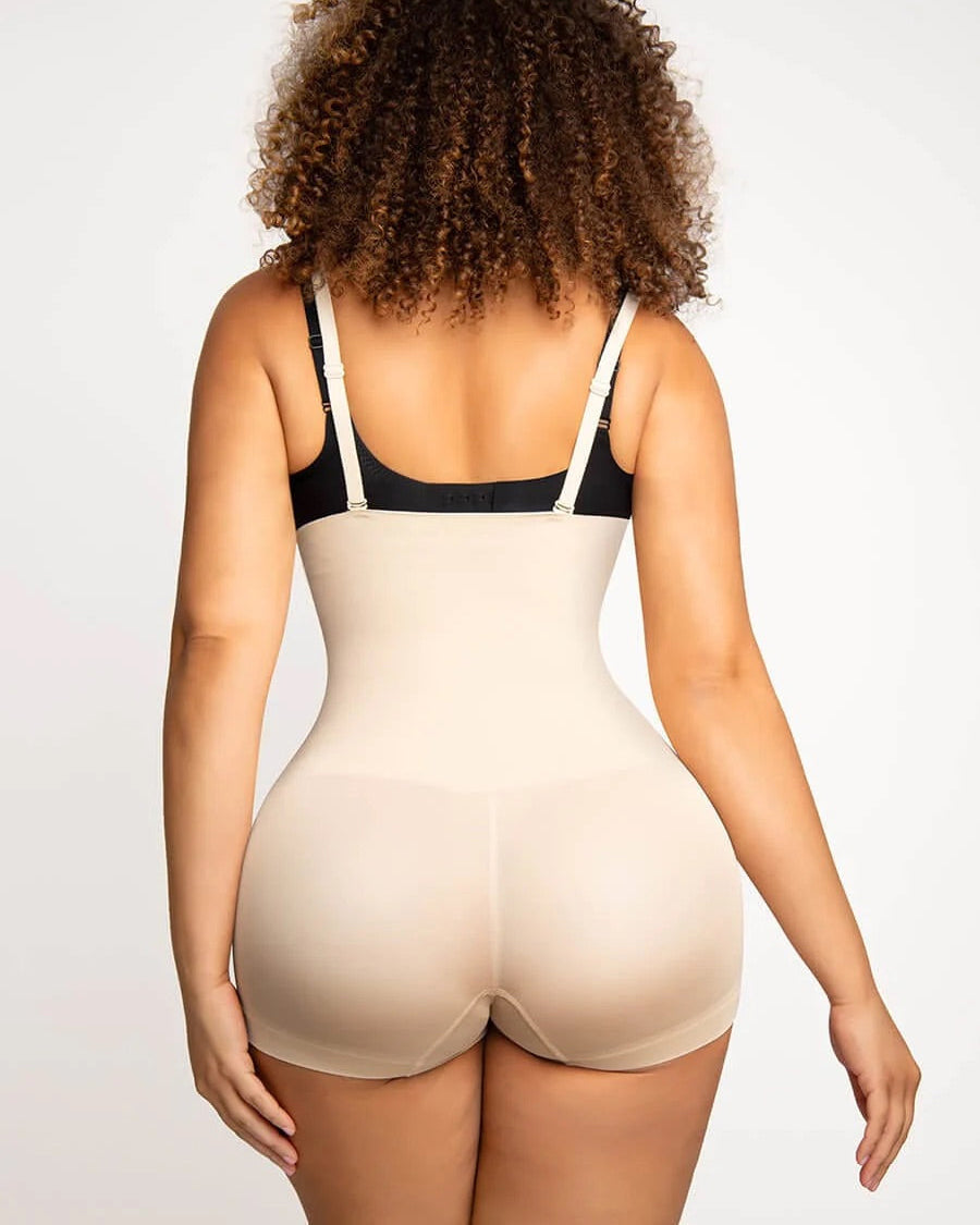 Shorts Moldeadores Sin Costuras de Cintura Alta para Controlar el Abdomen para Mujer con Tirantes Removibles