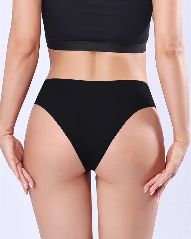 Bragas Sexy de Hielo de Seda, Tiro Bajo, Sin Costuras, Multicolor, Ropa Interior