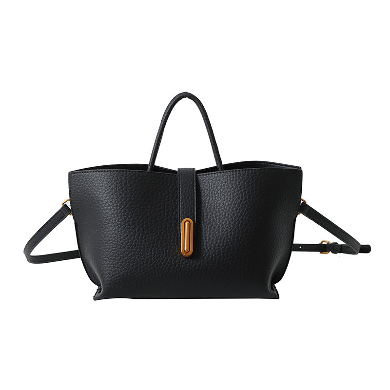 Bolso de mano elegante de mujer, de color liso y estilo francés