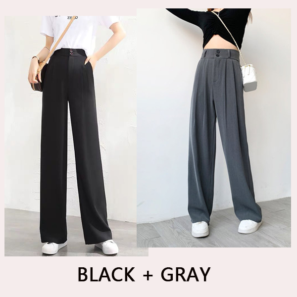 Pantalón de traje de pierna ancha para dama
