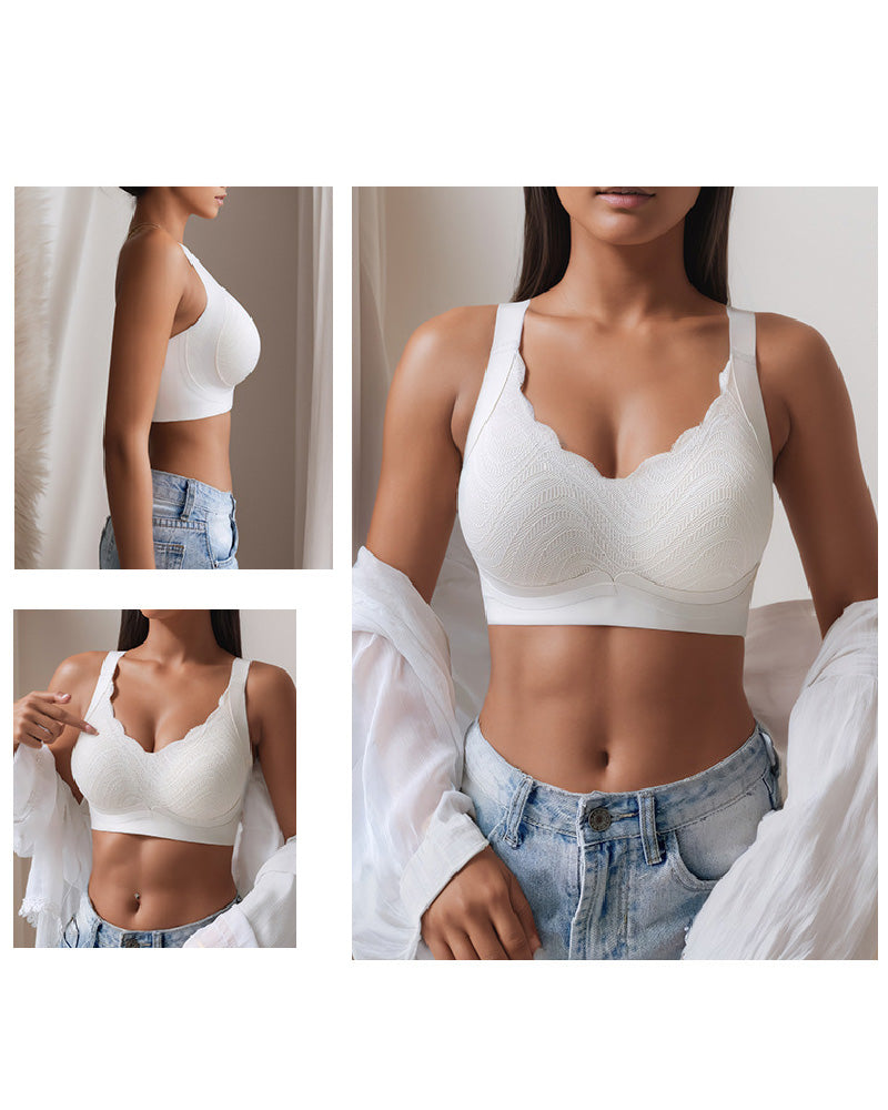 Sostén Fino Ajustable para Mujer, Sin Costuras ni Varillas, Anticaída y Reductor
