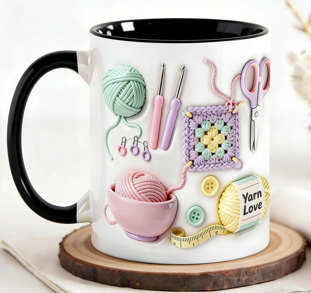 ⏰🔥 ÚLTIMO DÍA – ¡50% DE DESCUENTO! 🏆 Taza Yarn Love – Regalo Perfecto para Artesanos y Almas Creativas 💖 Más de 50.000 Unidades Vendidas ⚡ Casi Agotadas 💥