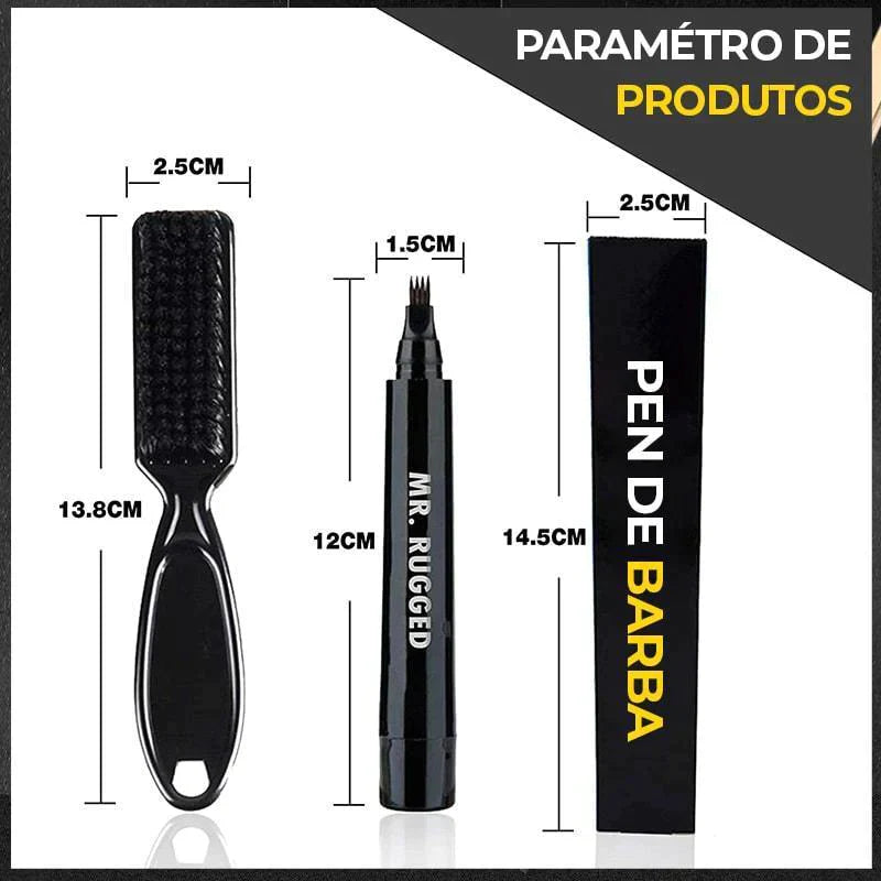 Conjunto de Canetas de Enchimento de Barba