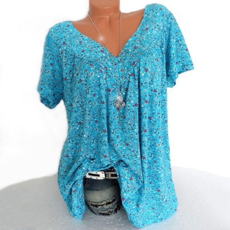 👕 Camiseta de Manga Corta con Estampado de Moda de Verano – Estilo Fresco y Moderno para Todos los Días ☀️✨