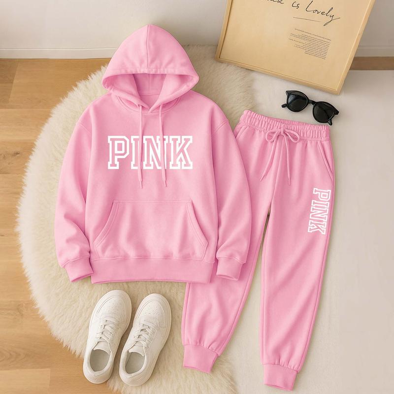 👚✨ Conjunto de Sudadera con Capucha Oversize y Pantalones de Chándal para Mujer – Comodidad y Estilo Casual para tu Día a Día 🌸💖