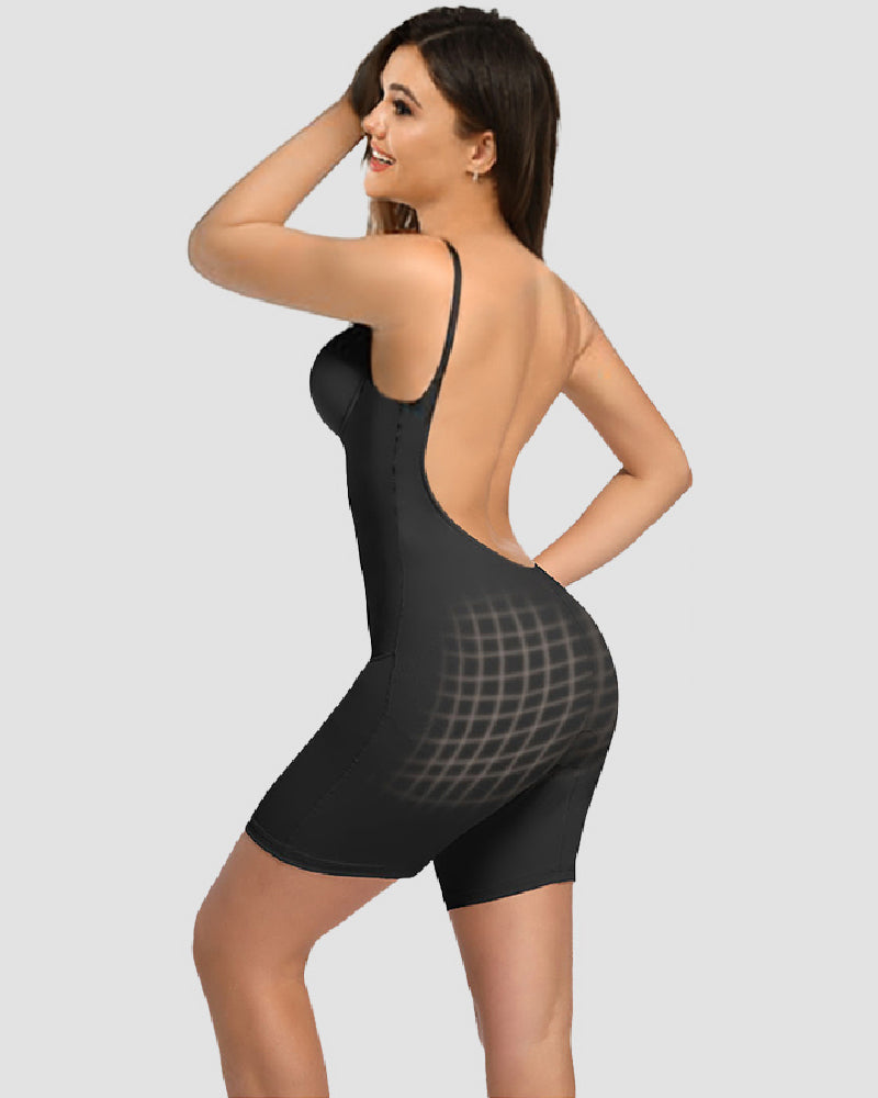 Shapshe® Body Moldeador Sin Mangas con Control Abdomen, Escote en U y Sostén Incorporado