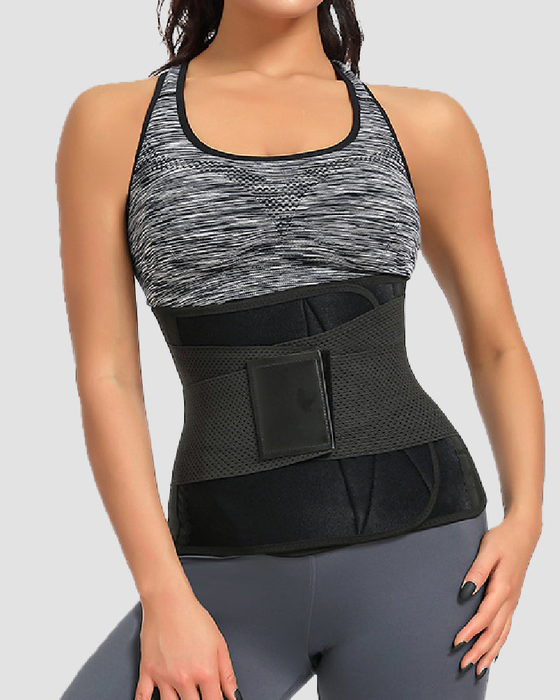 Faja Cinturón Entrenamiento Sudor Control Abdomen Soporte Espalda Corsé