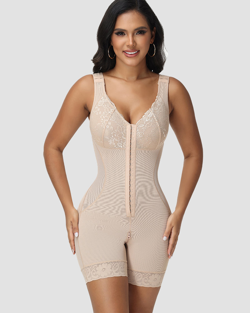 Shapshe® Faja de Cuerpo Completo de Alta Compresión con Detalles de Encaje