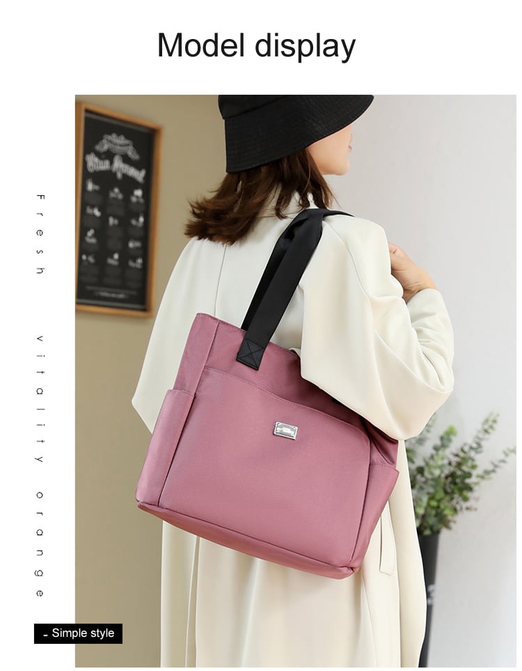 👜 Bolso de Hombro de Nailon Impermeable 🌧️ Con Múltiples Bolsillos de Gran Capacidad 🎒 Ideal para tu día a día ✨