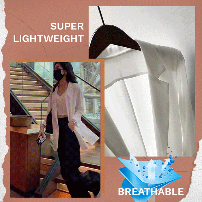 Chaqueta de traje de gasa con protección solar súper transpirable