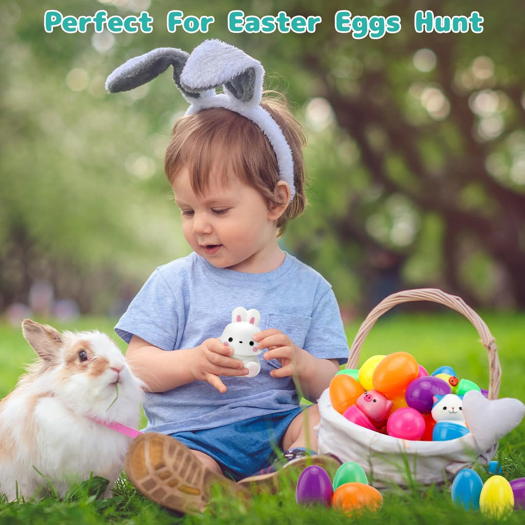 🐣✨ Huevos de Pascua Juguetes Blandos Precargados de Crecimiento Lento (12/24 Piezas) – Diversión y Sorpresas para Todos los Niños 🐰💖