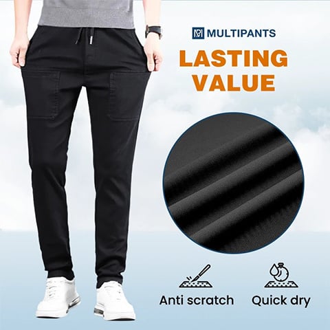 🔥👖 Pantalones Cargo Altos, Elásticos y Duraderos con Múltiples Bolsillos 💼✨