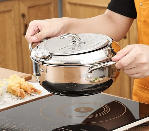 Freidora con tapa abatible con control de temperatura, 49 % de descuento,