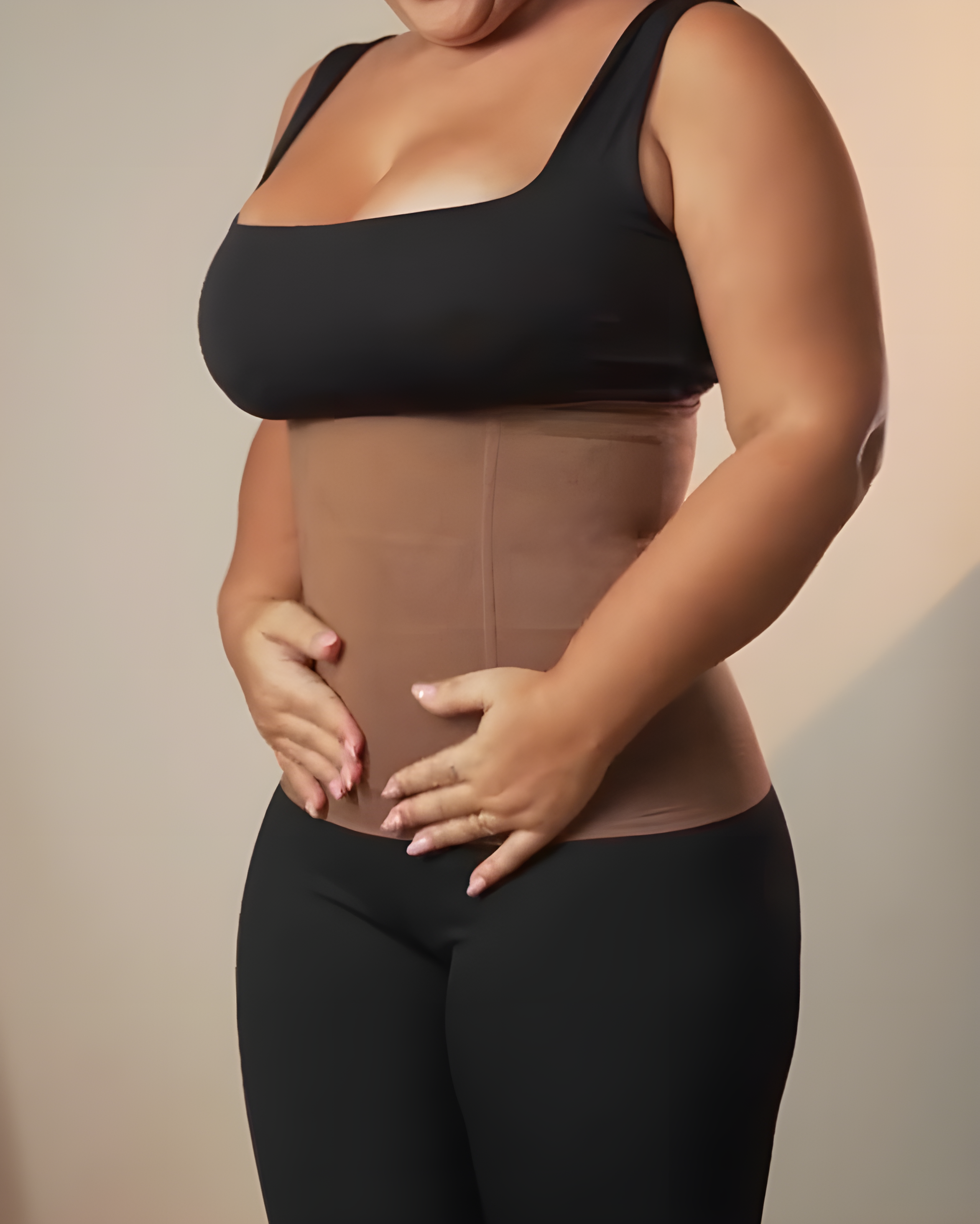 Cinturón de Control Abdominal con Huesos de Acero Sin Costuras y Alta Elasticidad