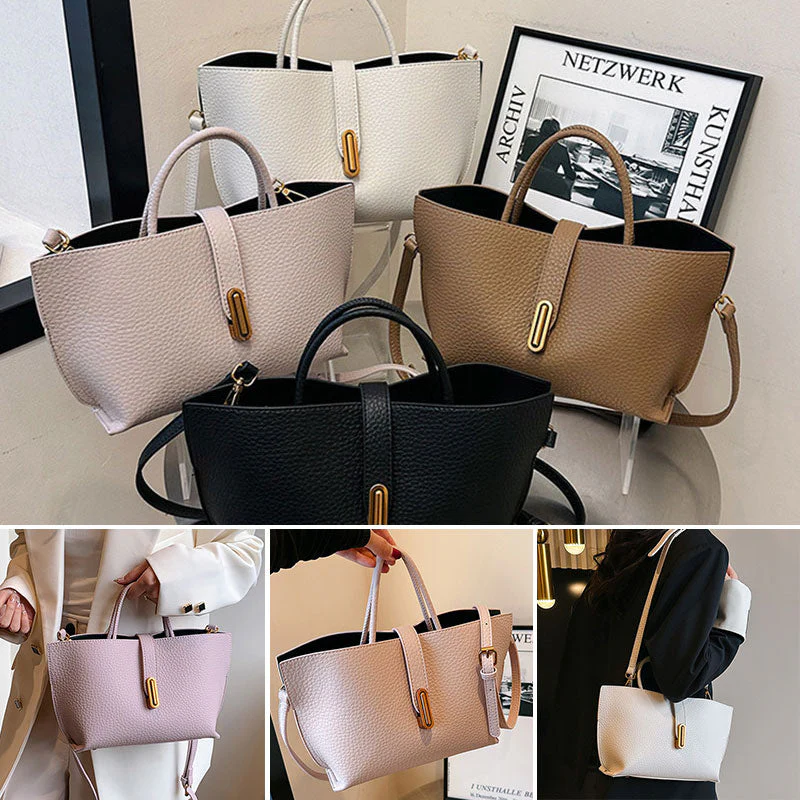 Bolso de mano elegante de mujer, de color liso y estilo francés