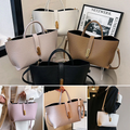 Bolso de mano elegante de mujer, de color liso y estilo francés