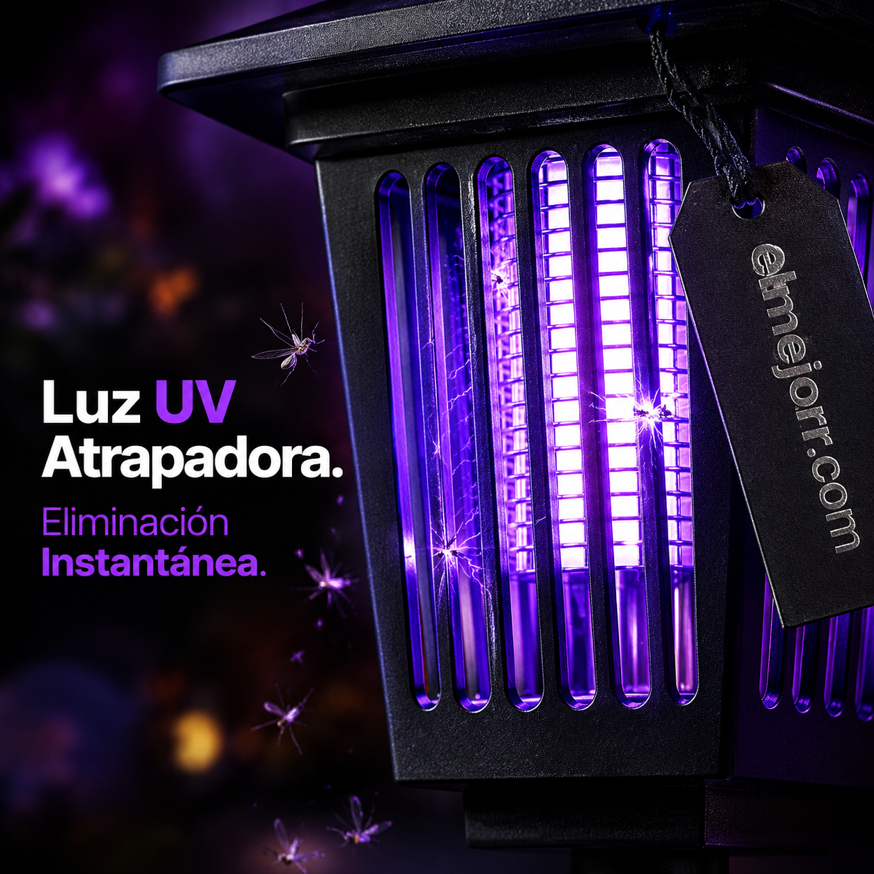 🦟🌙 ¡OFERTA 50% OFF! Lámpara Solar Mata Mosquitos – Iluminación + Protección Exterior