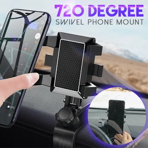 📱🚗 Soporte Universal para Teléfono para Salpicadero de Coche con Rotación 1200° 🔄✨ Ajuste Perfecto y Visión Óptima Mientras Conduces 🛣️🌟