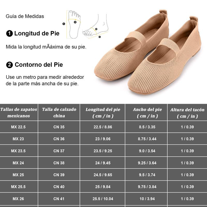 💥👟 ¡50% OFF! Bailarinas de Punto Transpirables – Comodidad y Frescura Todo el Día