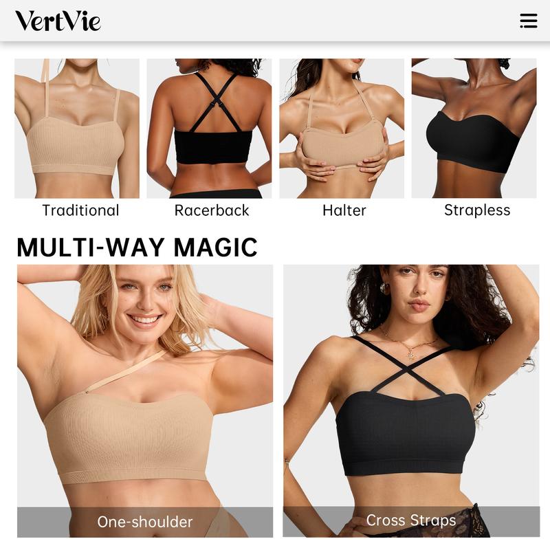 🌟💖 ¡OFERTA 50% OFF! Sujetador Strapless Antideslizante Multiusos – Comodidad y Soporte Todo el Día