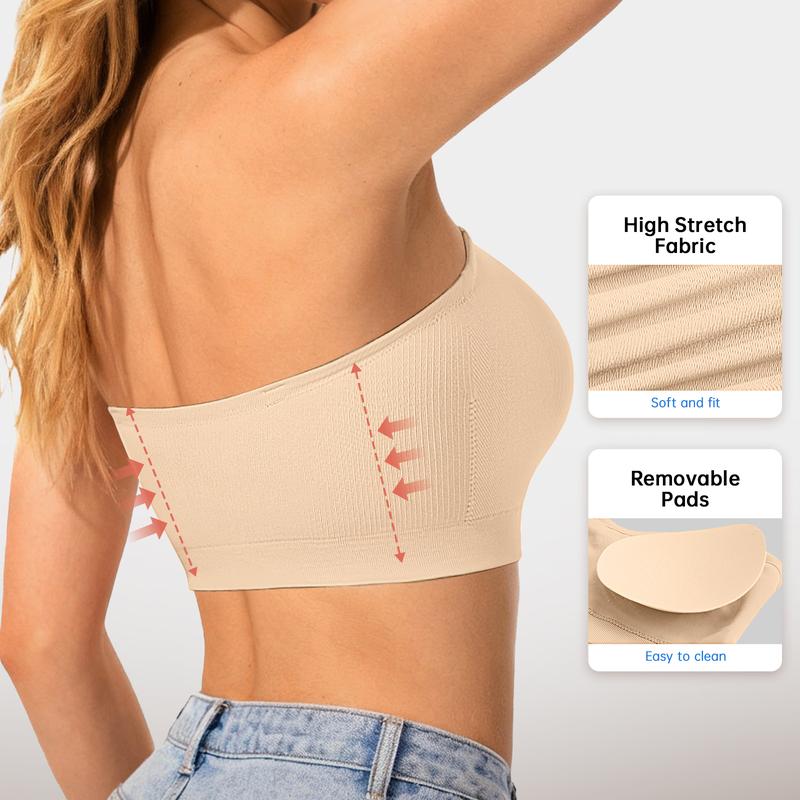 🌟💖 ¡OFERTA 50% OFF! Sujetador Strapless Antideslizante Multiusos – Comodidad y Soporte Todo el Día