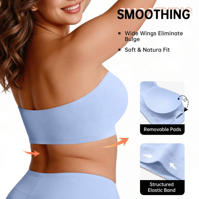 🌟💖 ¡OFERTA 50% OFF! Sujetador Strapless Antideslizante Multiusos – Comodidad y Soporte Todo el Día