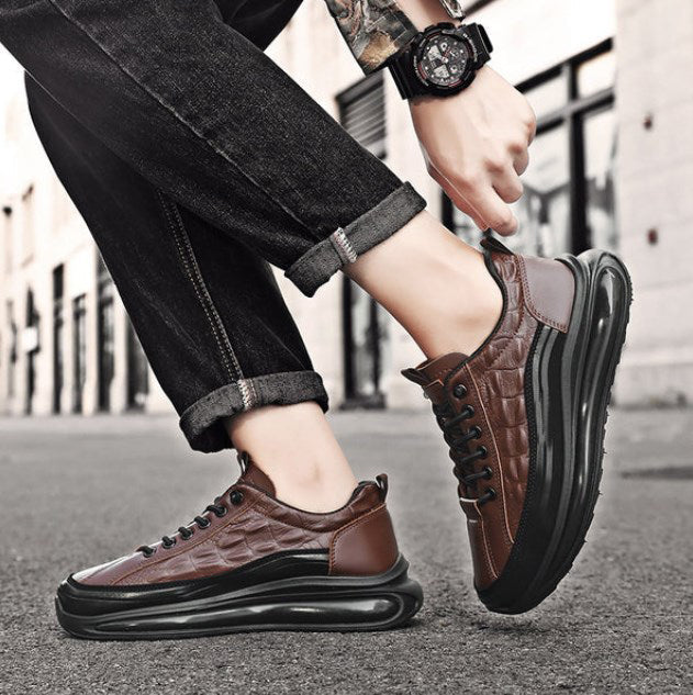 Zapato Ortopédico Cuero Texturizado Horizonte Íntegro Serenidad, Comodidad y Seguridad Todo el Día