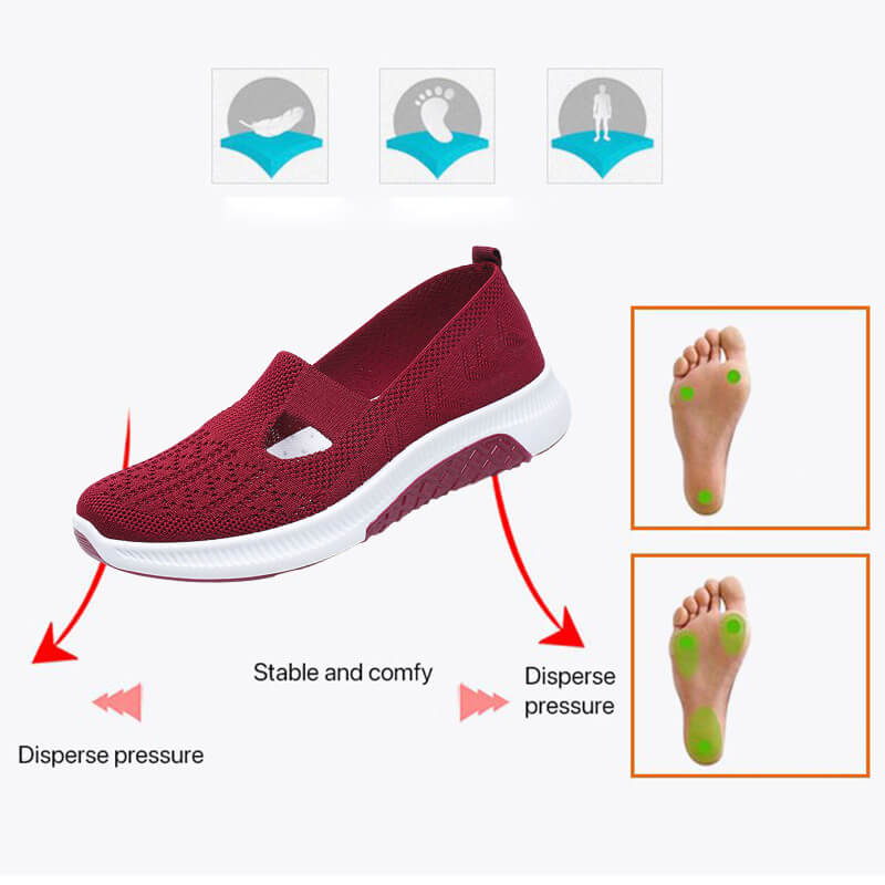 🌸2024 nuevos zapatos antideslizantes planos de fondo suave🌸