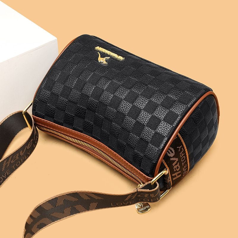 Bolso Bandolera Cuero Brillante Horizonte Prisma, Elegancia Versátil Para Cada Día