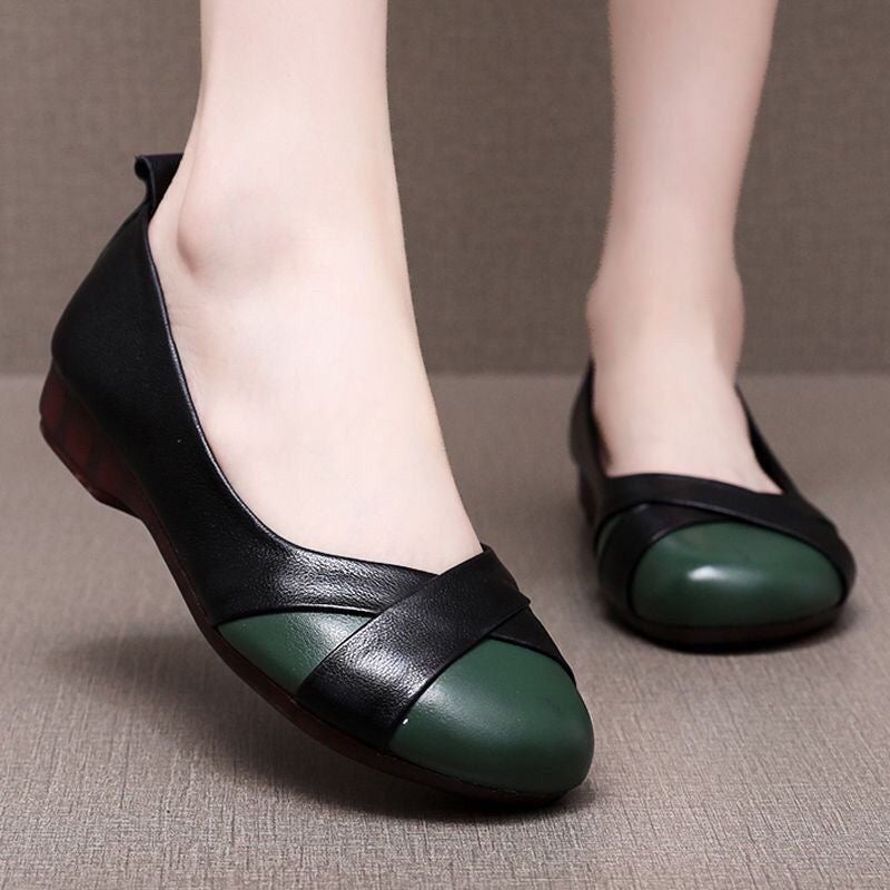 Zapatos Ortopédicos Cuero Ergonómico Aura Camino Plenitud, Alivio Total del Dolor de Pies