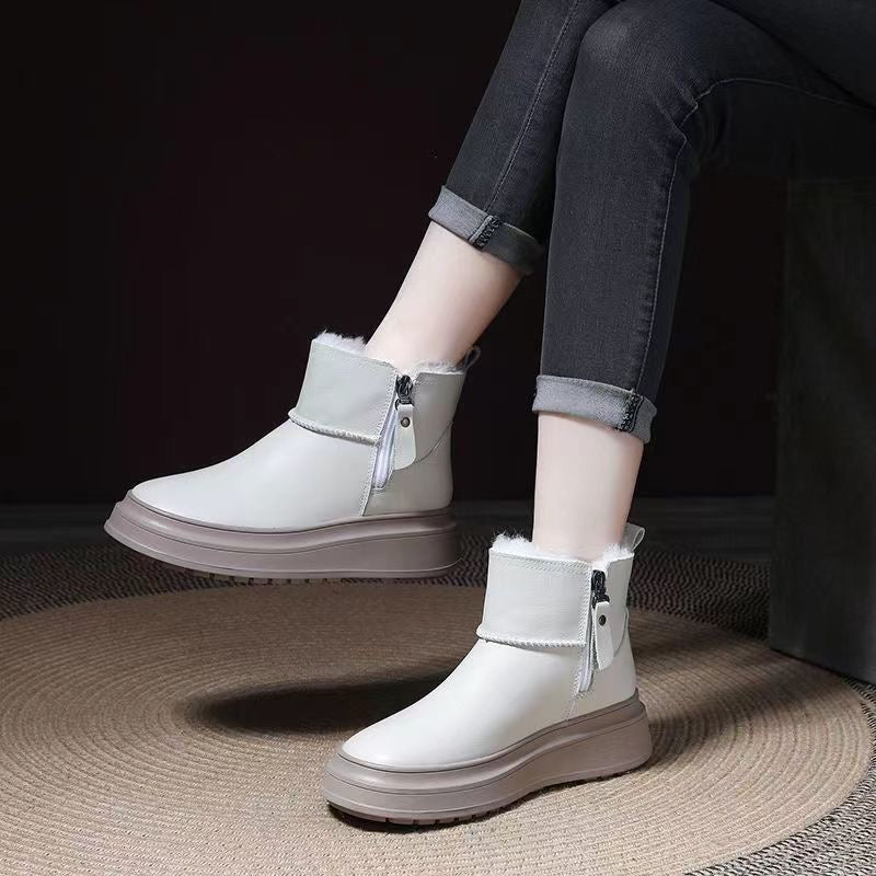 Botas Ortopédicas Cuero Suave Aurora Travesía Plenitud, Calor y Comodidad Todo el Invierno