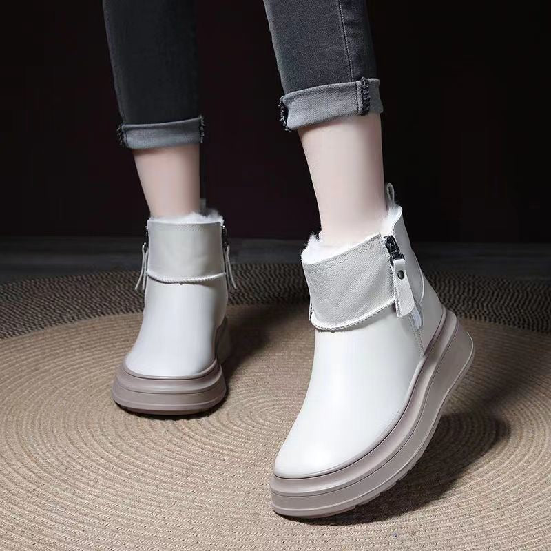 Botas Ortopédicas Cuero Suave Aurora Travesía Plenitud, Calor y Comodidad Todo el Invierno
