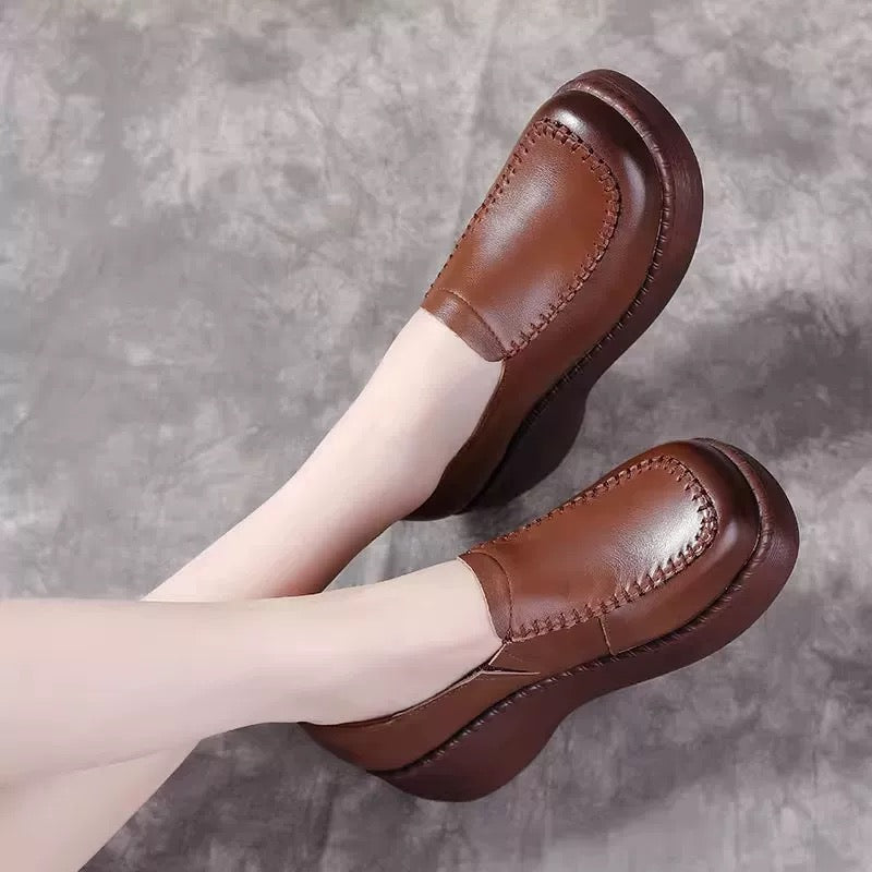Zapato Ortopédico Cuero Suave Armonía Cumbre Instante, Soporte Superior y Confort Diario