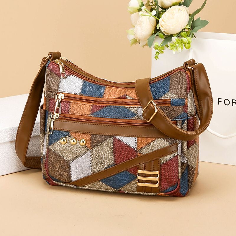 Bolso Casual Cuero Suave Aura Prisma Distinción, Elegancia y Gran Capacidad Siempre Contigo