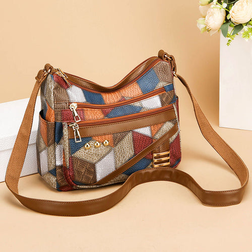Bolso Casual Cuero Suave Aura Prisma Distinción, Elegancia y Gran Capacidad Siempre Contigo