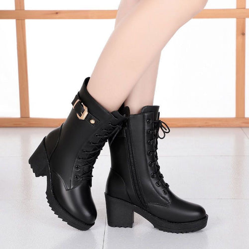 Botas de Tacón Forro Acolchado Nube Jazz Serenidad, Comodidad Inigualable Todo el Día