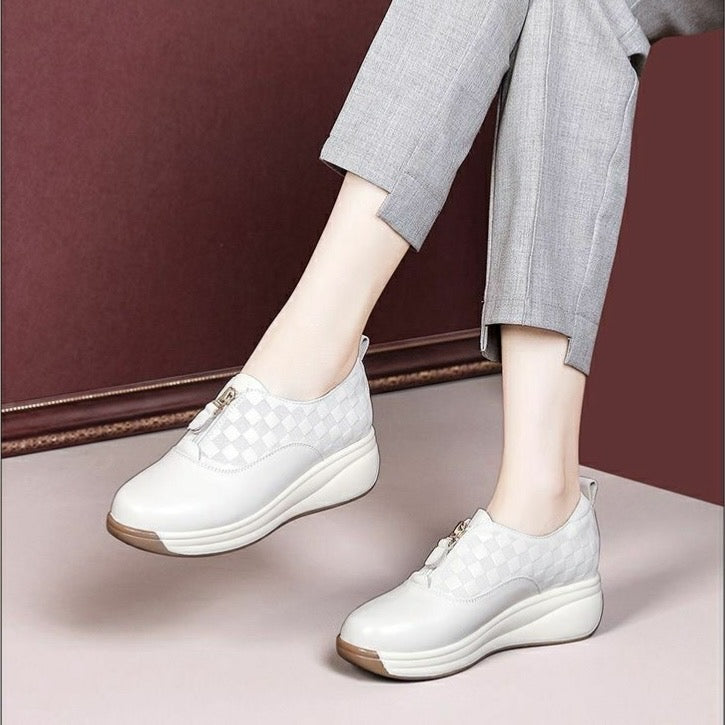 Zapato Casual Cuero Suave Jazz Horizonte Calma, Máximo Confort y Estabilidad Todo el Día