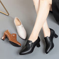 Tacones Altos Cuero Suave Aura Mariposa Serenidad, Elegancia y Confort en Cada Paso