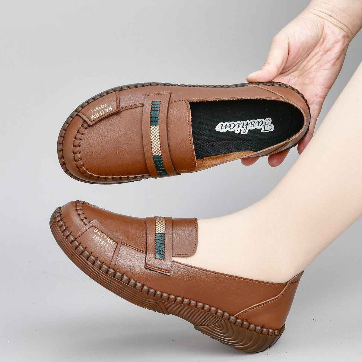 Zapato Casual Cuero Suave Calma Horizonte Jazz, Comodidad Sin Dolor Todo el Día