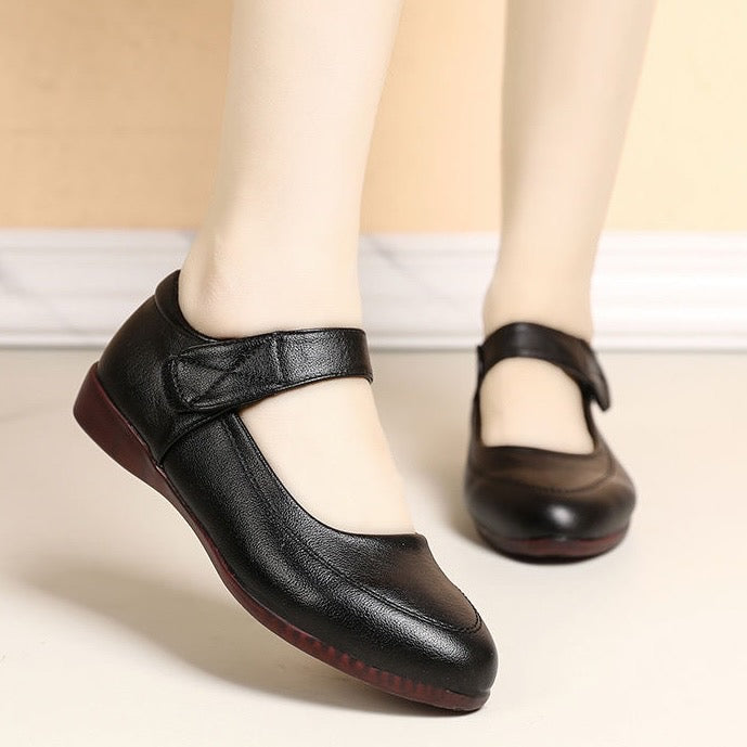 Zapatos Planos Cuero Suave Aura Camino Serenidad, Comodidad Superior Todo el Día