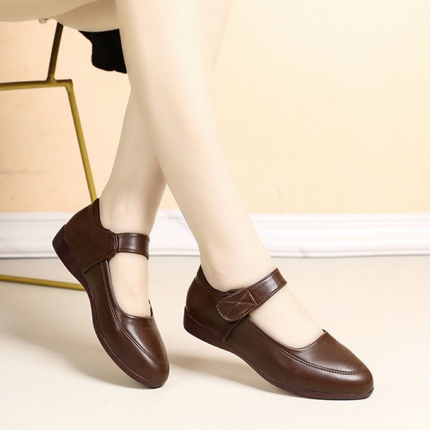 Zapatos Planos Cuero Suave Aura Camino Serenidad, Comodidad Superior Todo el Día