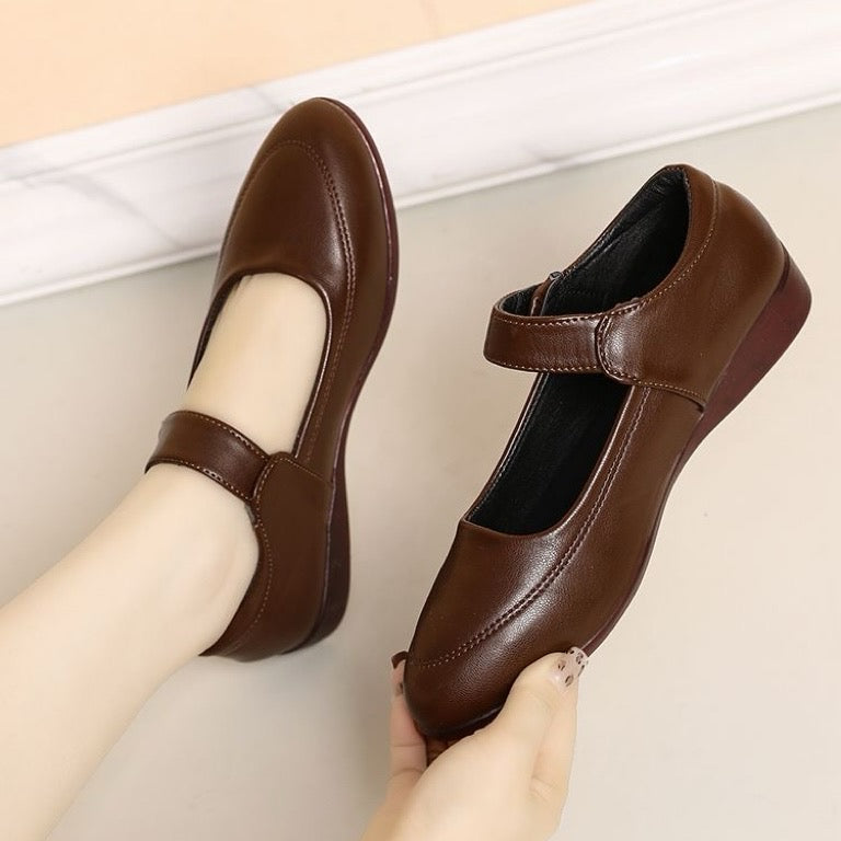 Zapatos Planos Cuero Suave Aura Camino Serenidad, Comodidad Superior Todo el Día