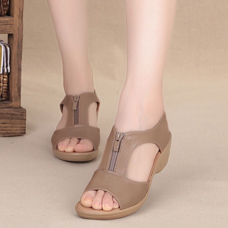 Sandalias Ortopédicas Cuero Suave Eclipse Bosque Serenidad, Postura Saludable y Máximo Confort