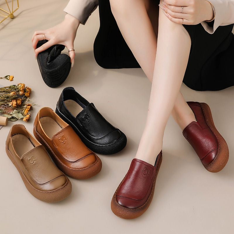 Zapato Ortopédico Cuero Suave Esencia Armonía Camino, Comodidad y Estabilidad Todo el Día