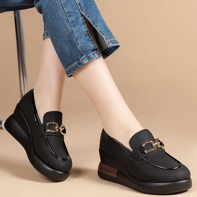 Mocassines Ortopédicos Cuero Suave Aura Camino Armonía, Comodidad Superior Todo el Día