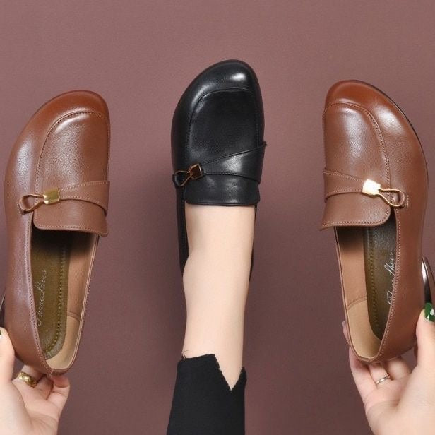 Zapato Ortopédico Cuero Suave Esencia Camino Serenidad, Comodidad Sin Dolor Todo el Día